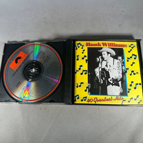 Hank Williams 40 Greatest Hits Music CD 2-Disc Set Remastered Classic Country - Picture 3 of 4
